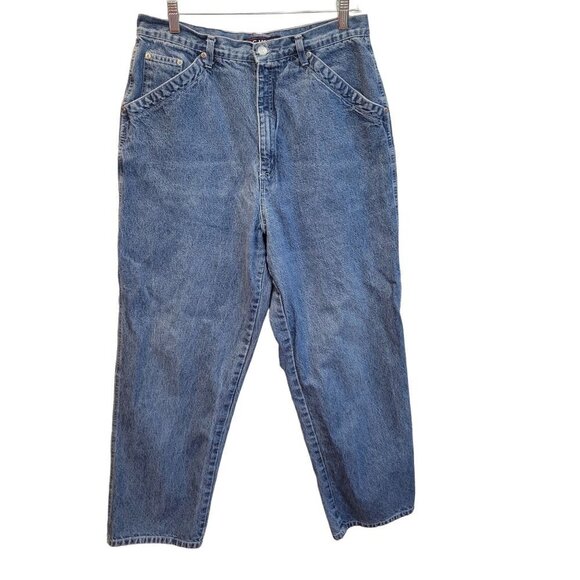 Vintage J.G. Hook Women's Sz 14 High Rise Straight Leg Medium Wash Denim Jeans - Picture 1 of 9